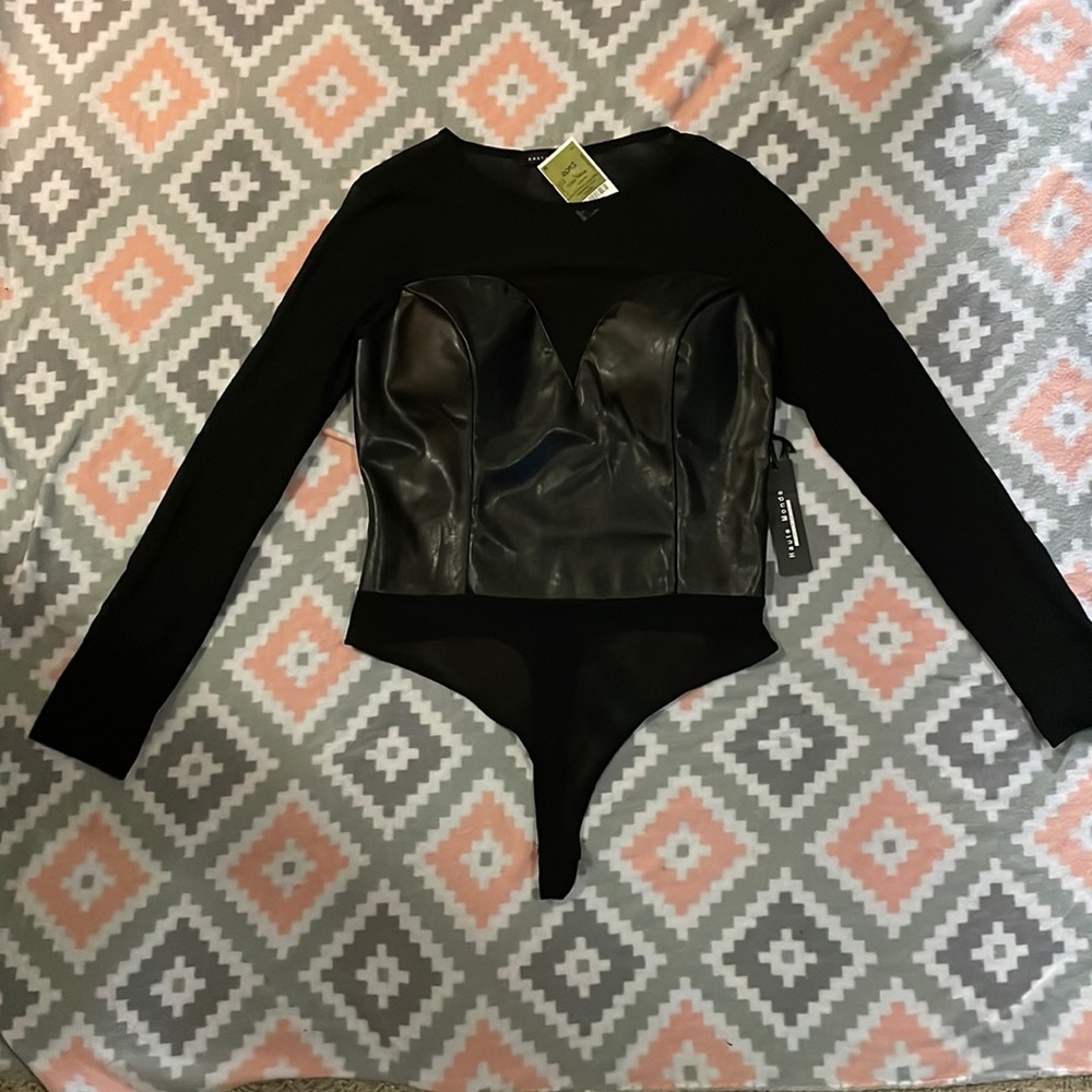 Sheer thong bodysuit
